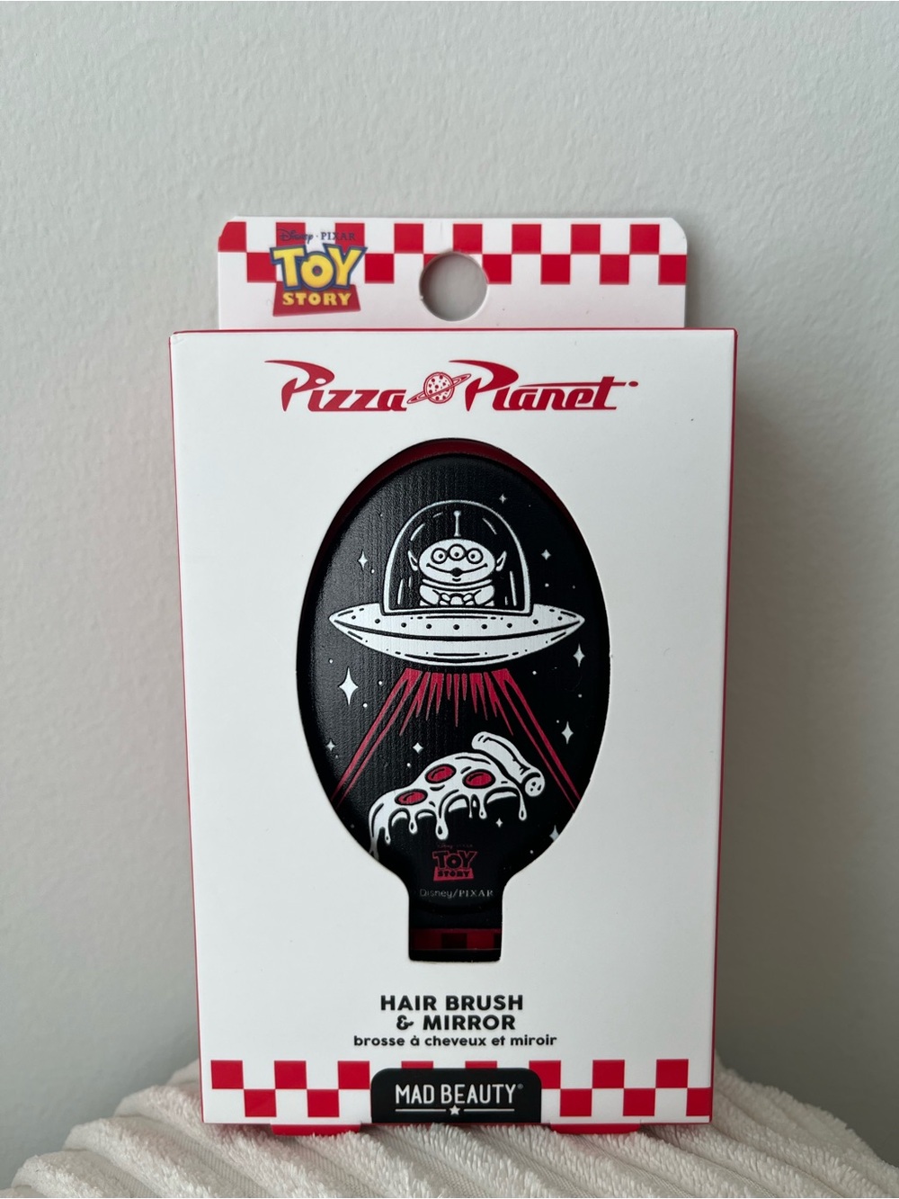 Toy Story Pizza Planet Hair Brush & Mirror